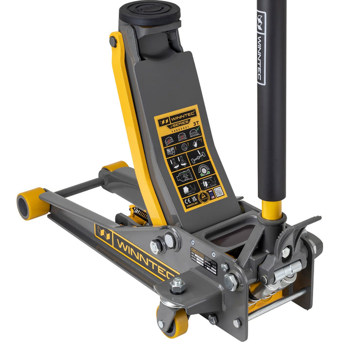 Winntec car jack low profile on a white background