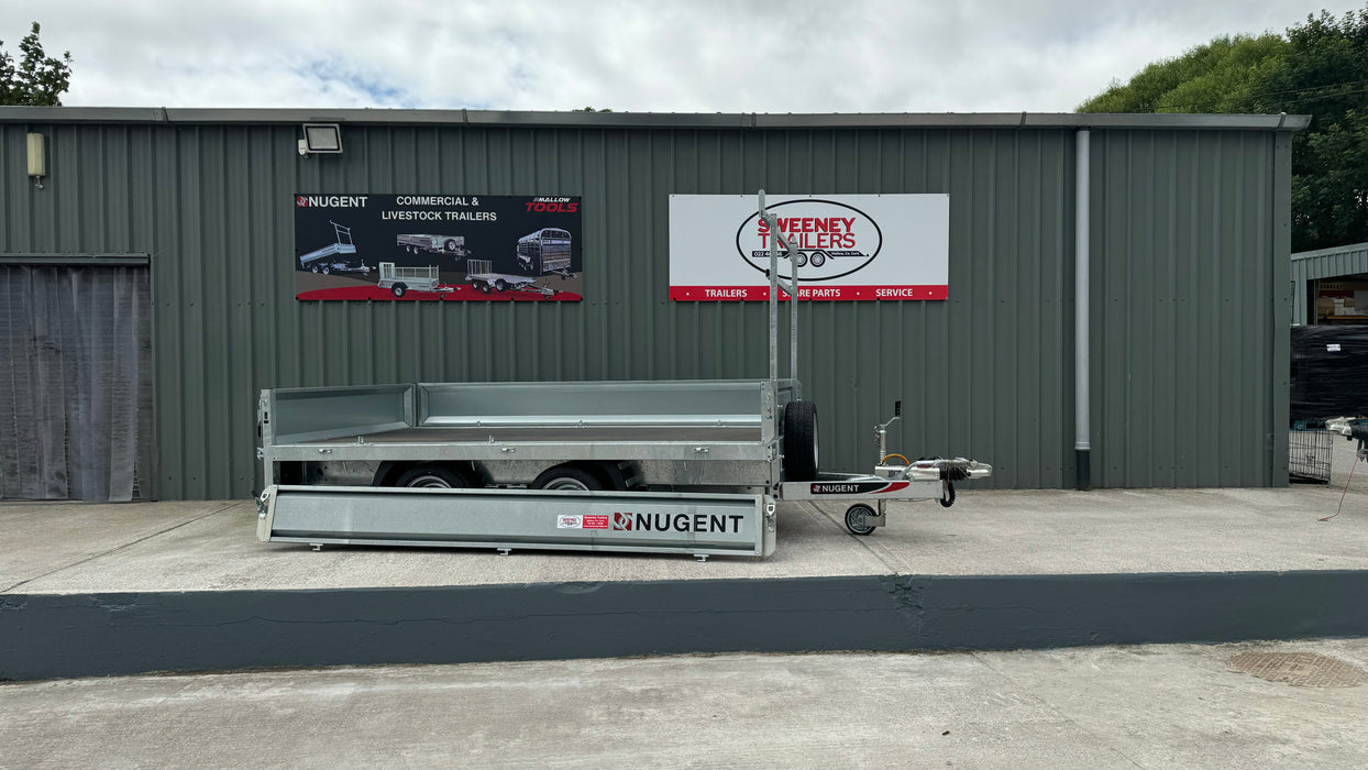 Nugent Flatbed 10' x 6' Twin Axle c/w Dropsides (2700kg)