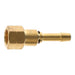 Brass fitting on a white background
