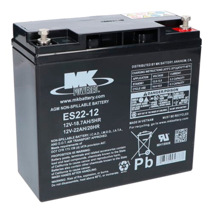 Replacement MK12v-22AH Battery for 03937