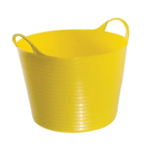 yellow flexi tub on white background
