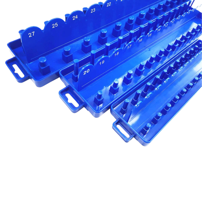 Toolzone 3pc ABS Plastic Socket Holder Sets