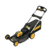 dewalt lawnmower on a white background