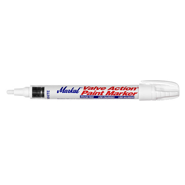 Markal Valve Action Marker - White