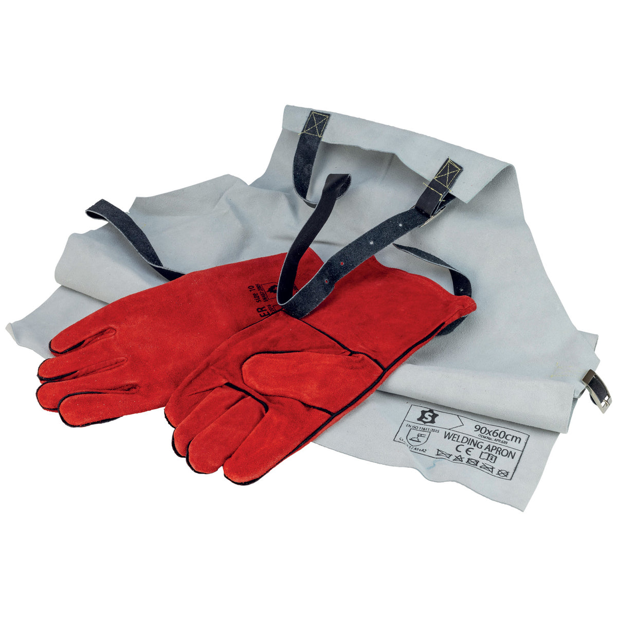 SIP Leather Welding Gloves & Apron — Mallow Tools