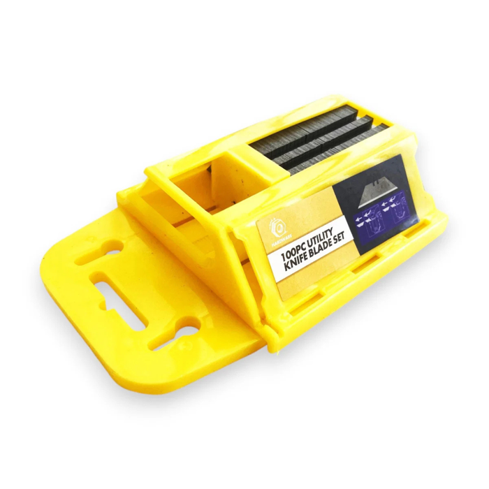 Toolzone 100pc HD Utility Knife Blades in Dispenser