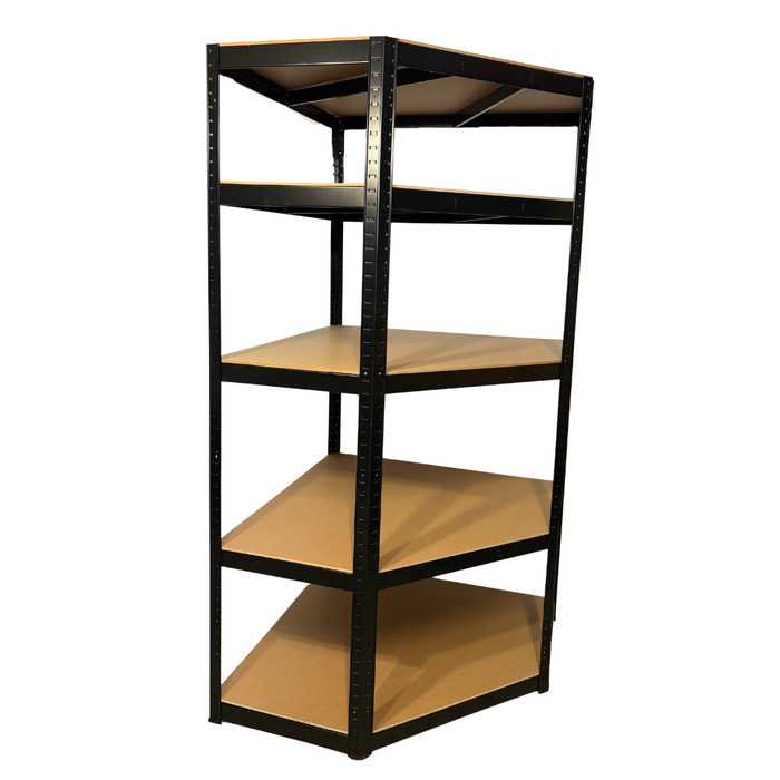 MT 1.8M Heavy Duty Boltless 5 Tier Corner Shelving Unit (900 x 450 x 900 x 450mm)