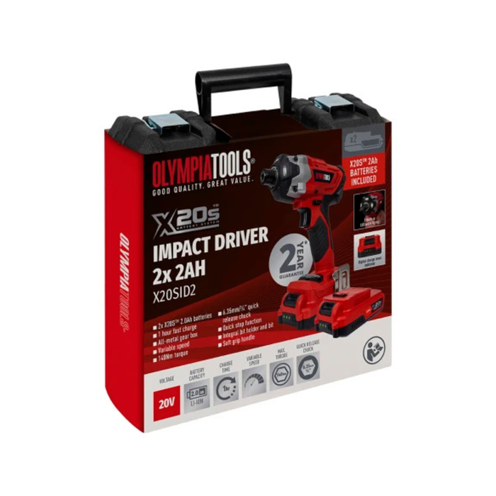 Olympia X20S™ Impact Driver 20V 2 x 2.0Ah Li-ion
