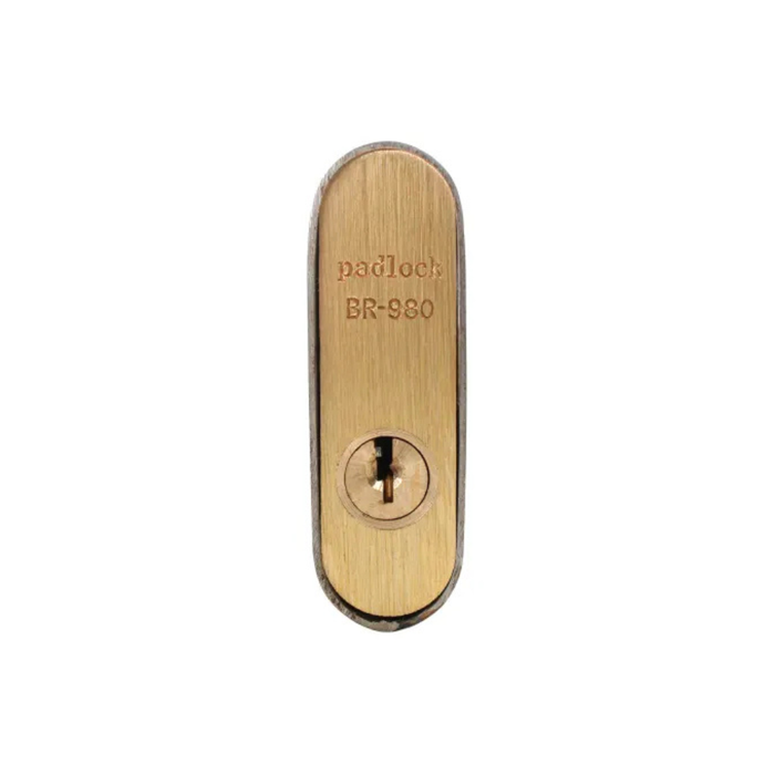 Faithfull 80mm Brass Shutter Lock (3 Keys)