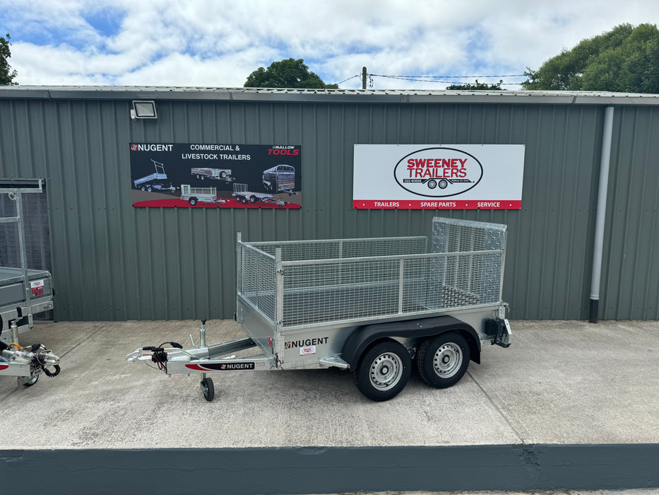 Nugent GP 8' 2'' x 4' 2'' Twin Axle c/w Mesh Sides (2000Kg)