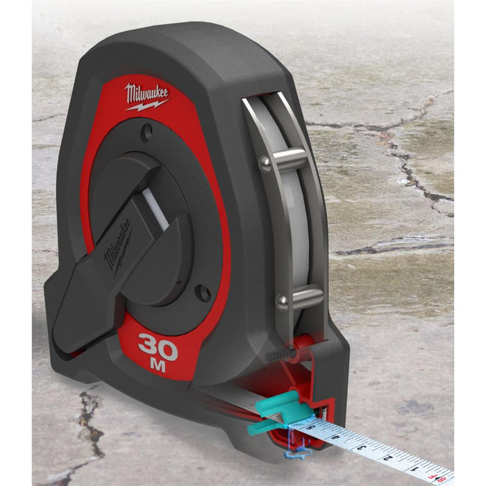 Milwaukee 48225103 30m Closed Reel Long Metric Measuring Tape