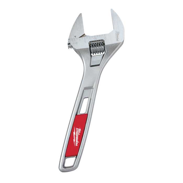 Milwaukee adjustable wrench on a white background