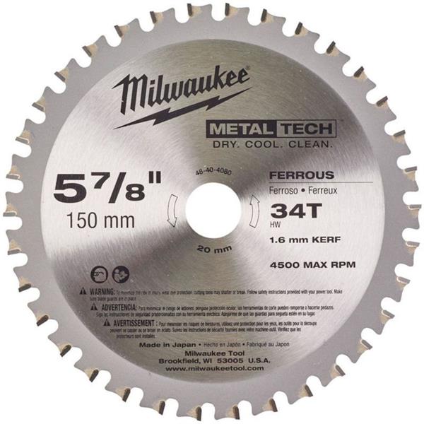 Milwaukee 150mm 34T Cordless Circular Saw Blade - Metal