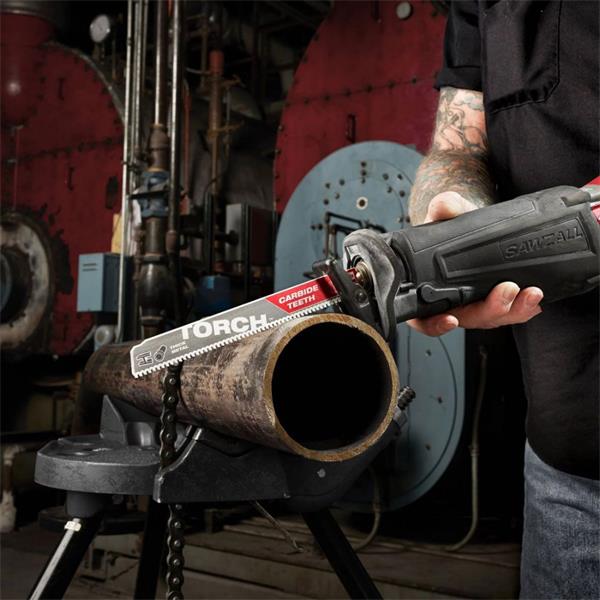 Milwaukee 48475202 Recip Blade TCT Torch 230mm x 8 Tpi - 1pc