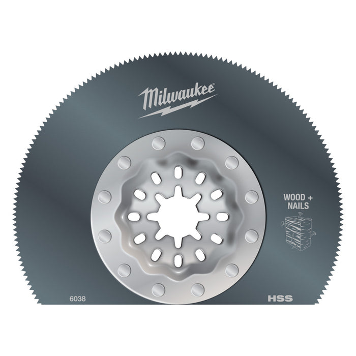 Milwaukee saw blade on a white background