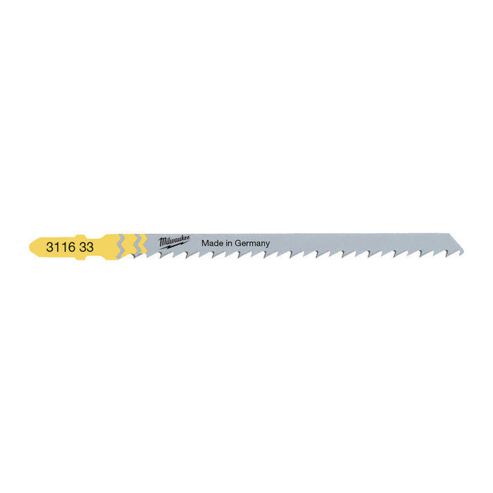 Milwaukee Fast Cut Wood Jigsaw Blades T344D (5 Pack)