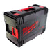 milwaukee black tool box with red accents