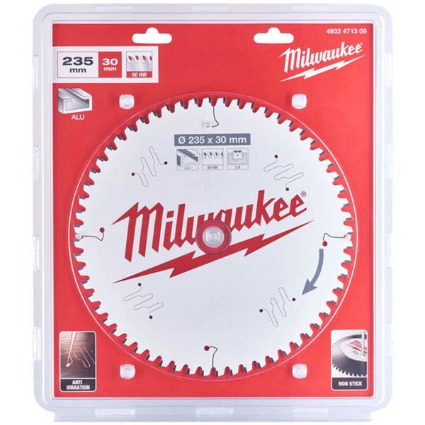 Milwaukee 4932471309 235mm x 30mm x 60T Circular Saw Blade with Anti-Friction Coating