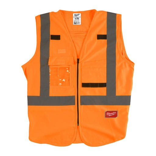 orange milwaukee hi vis vests