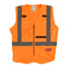 orange milwaukee hi vis vests