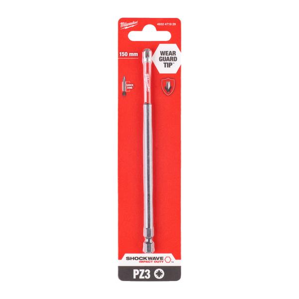 Milwaukee PZ3 SHOCKWAVE 150mm Screwdriver Bit