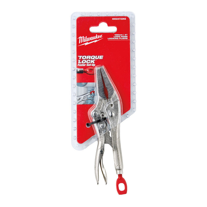 Milwaukee 4932472262 4in Long Nose Torque Locking Pliers