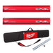 Milwaukee M18 guide rail kit with carrying case and accessories on a white background