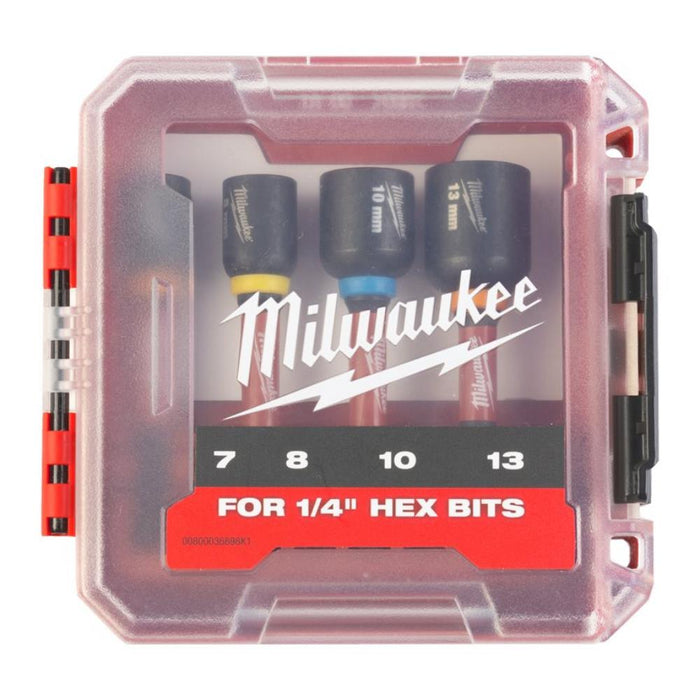 Milwaukee 4932492445 4 Piece Mag ShW Impact Duty Nut Driver Set