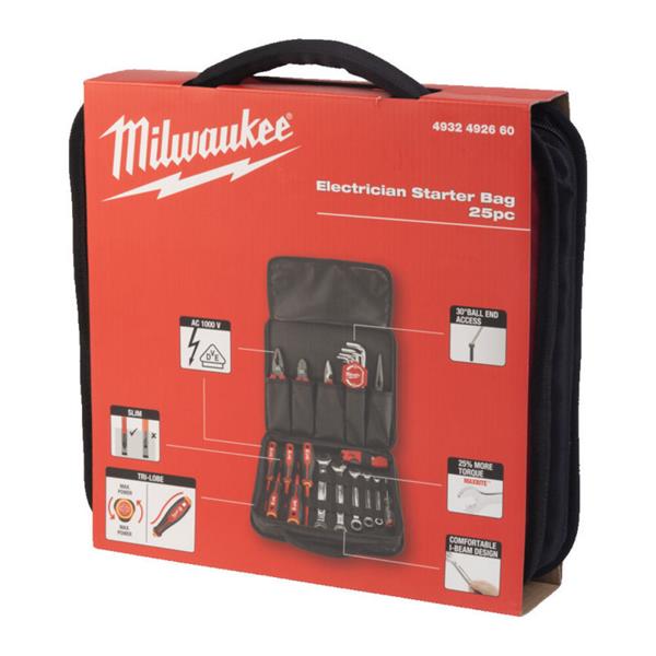 Milwaukee 4932492660 25pc Electricians Starter Bag