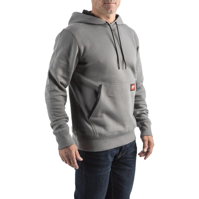 Milwaukee Work Hoodie Mid Weight - Grey Small