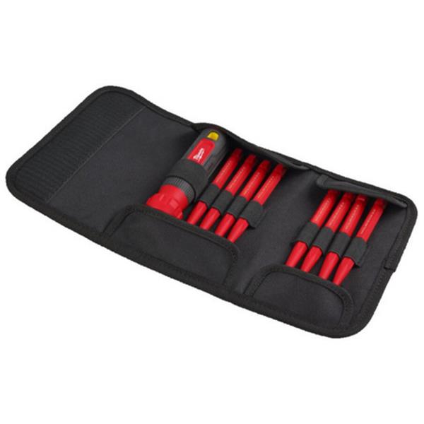 Milwaukee 4932493657 Insulated 10 in 1 Multi-Bit Screwdriver Set