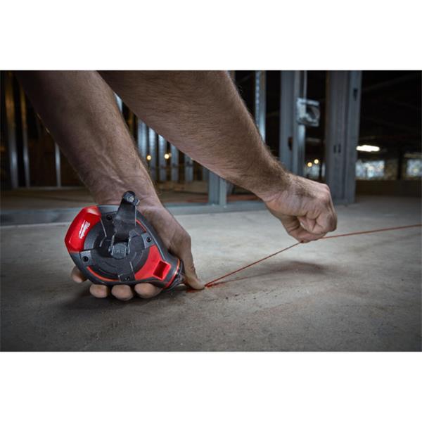 Milwaukee 4932498391 Bold Line Chalk Reel with Red Chalk Refill