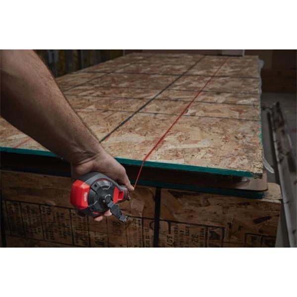 Milwaukee 4932498391 Bold Line Chalk Reel with Red Chalk Refill