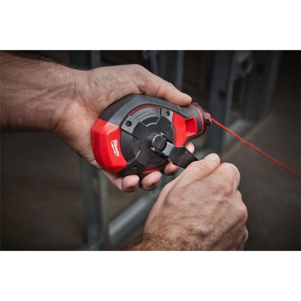 Milwaukee 4932498391 Bold Line Chalk Reel with Red Chalk Refill