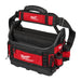 Red and black Milwaukee tool bag on a white background