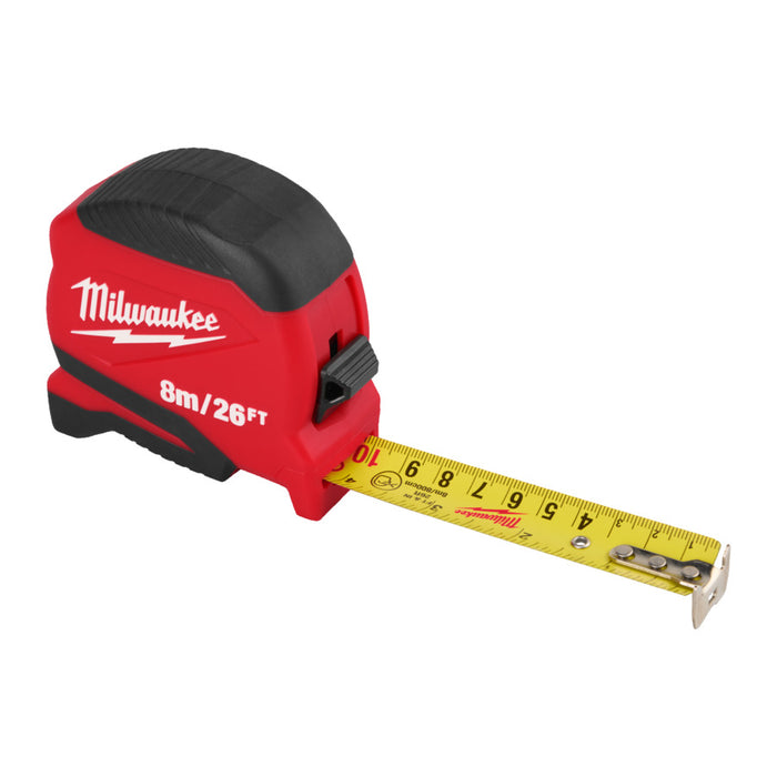 Milwaukee 4932498781 Compact (Gen 2) 8m/26ft-25 Tape Measure
