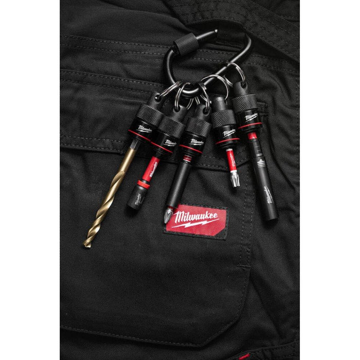 Milwaukee 4932502117 Shockwave 1/4" Hex Quick Release Carabiner - 5pc
