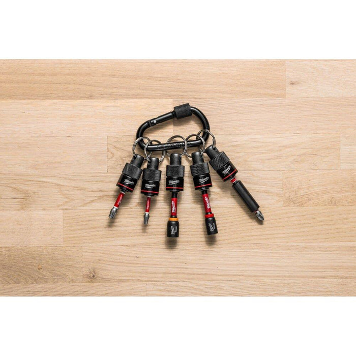 Milwaukee 4932502117 Shockwave 1/4" Hex Quick Release Carabiner - 5pc