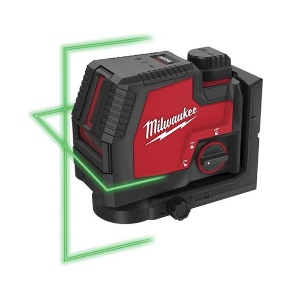 Milwaukee L4 CLLP-301C USB Rechargeable Green Cross Line Laser