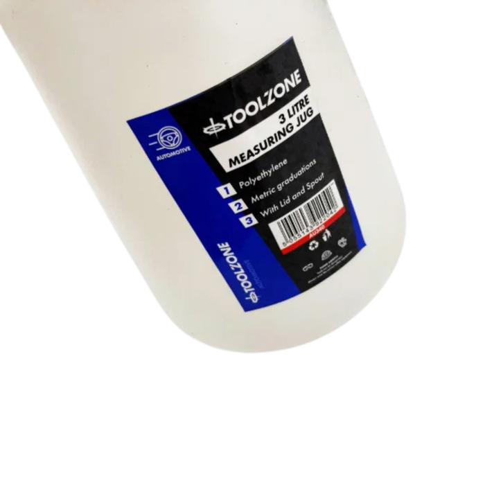 Toolzone 3 Litre Plastic Jug & Spout