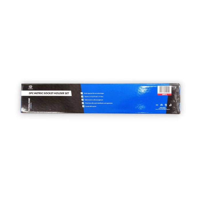 Toolzone 3pc ABS Plastic Socket Holder Sets