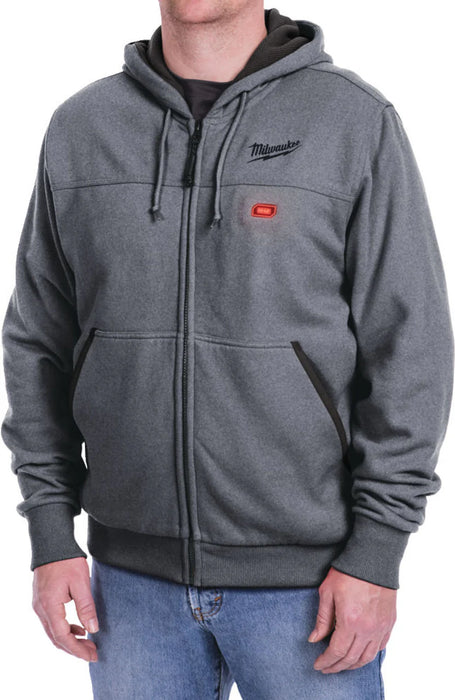 Milwaukee M12HHGREY3-0 M12 Grey Heated Hoody (Bare) Small