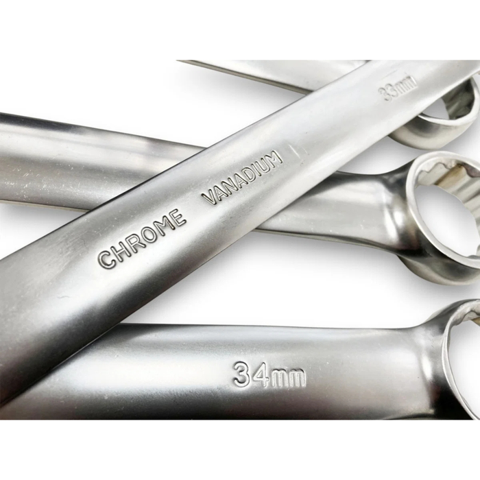 Toolzone 7pc CRV Combination Spanner Set Jumbo Metric (33 - 50mm)