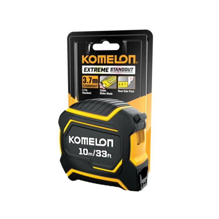 Komelon 10M/ 33ft Extreme Stand Out Pocket Tape (Width 32mm)