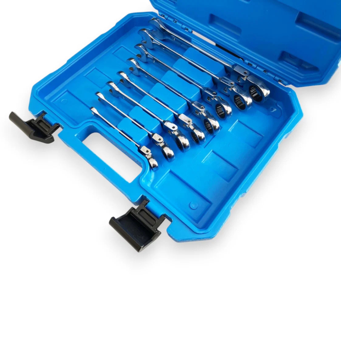 Toolzone 8pc Metric Flex Ratchet Combi Wrench (8 - 19mm)