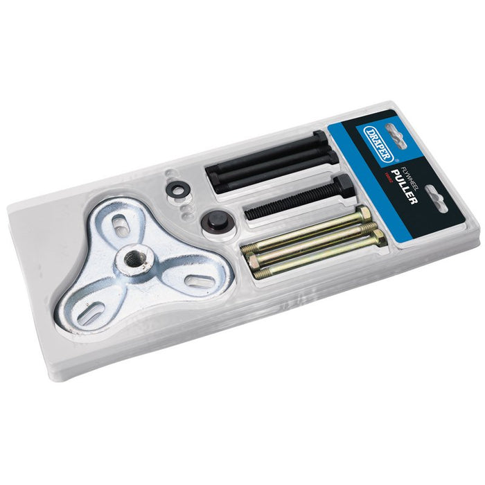 fly wheel puller set with components on a white background