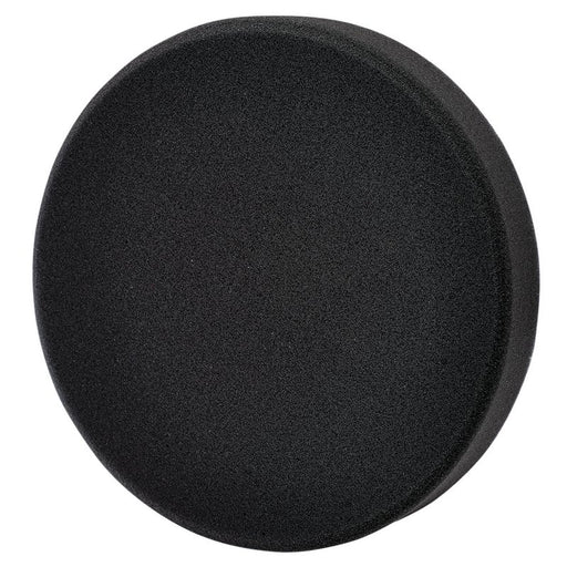 black polishing sponge on a white background