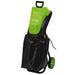 draper 45l shredder, green with a black bag on a white background