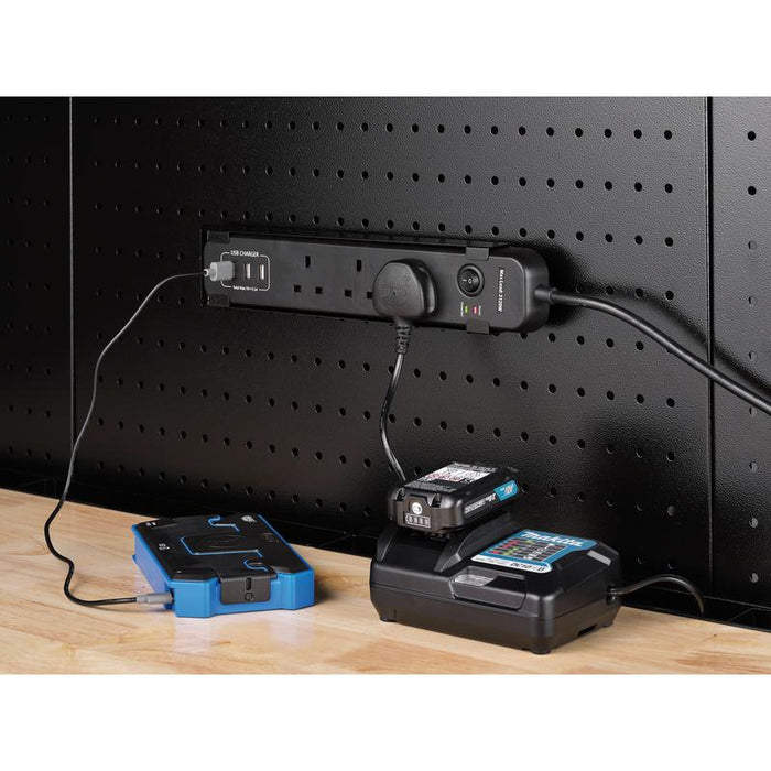 Draper Bunker 31713 UK Power Strip with Magnetic Holder