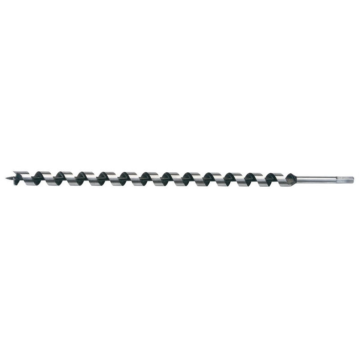 auger drill bit on white background